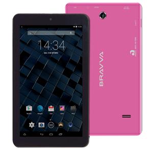 Tablet Bravva BV-Quad com Tela 7", 8GB, Wi-Fi, Câmera 2MP, Suporte à Modem 3G, GPS, Bluetooth, Android 5.0 e Processador Quad Core 1.3GHz - Rosa