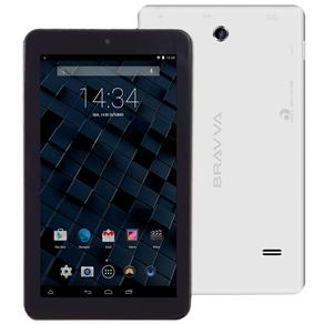 Tablet Bravva BV-Quad Tela 7", 8GB, Wi-Fi, Câmera 2MP, Suporte à Modem 3G, Android 5.0, Processador Quad Core 1.3GHz, GPS e Bluetooth - Branco