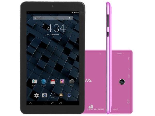 Tablet Bravva Planet Tab BV-Quad 8GB 7” Wi-Fi - Android 5.0 Quad Core de 1.3GHz Câm. 2MP + Frontal