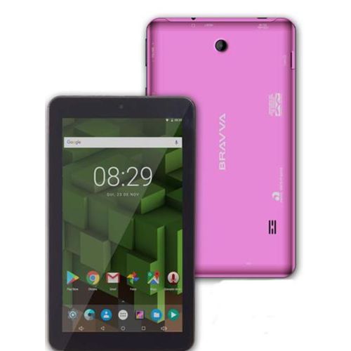 Tablet Bravva Quad Plus 7 Polegadas Rosa Android 7.1