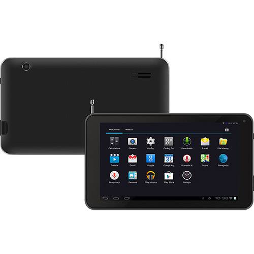 Tudo sobre 'Tablet Bright com TV Digital 8GB Wi-fi Tela 7" Android 4.4 Dual Core Allwinner A23 ARM Cortex A7 1.2Ghz - Preto'