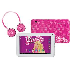 Tablet Candide Barbie com Tela 7", 8GB, Câmera 2MP, Wi-Fi, Android 4.2 e Fone de Ouvido - Rosa