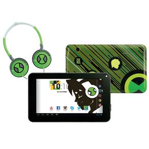 Tablet Candide Ben 10 com Tela 7", 8GB, Câmera 2MP, Android 4.2 e Fone de Ouvido - Verde