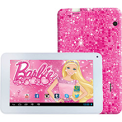 Tablet Candide Fantastic Pad Barbie 8GB Wi-fi Tela 7" Android 4.1 Processador Rockchip Cortex A9 1.2GHz - Rosa