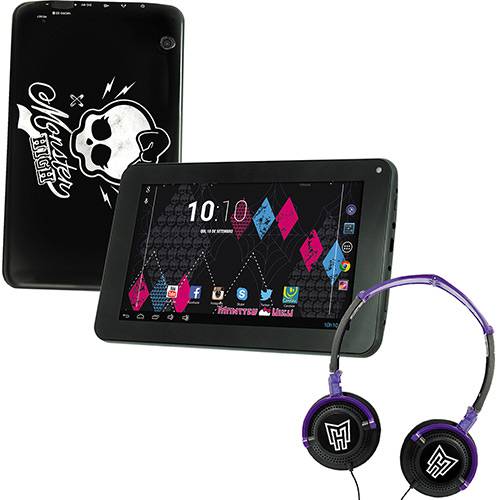 Tablet Candide Monster High 8GB Wi-Fi Tela 7" Android 4.2 Cortex A9 1.2Ghz - Preto