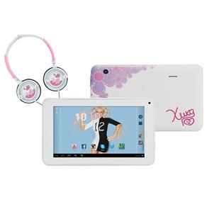 Tablet Candide Xuxa com Tela 7", Câmera 2MP, Android 4.2 e Fone de Ouvido – Rosa
