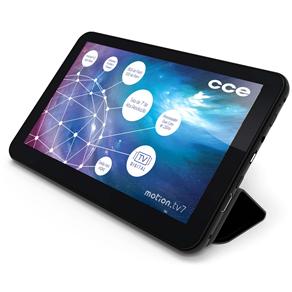 Tablet CCE Motion Tab TR72 TV com Tela 7", 8GB, Câmera 2MP, Wi-Fi, TV Digital, Android 4.2 e Processador Dual Core 1,2GHz - Preto