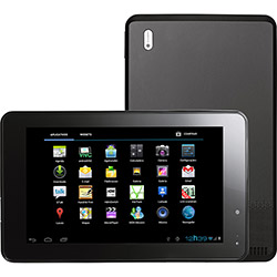 Tablet CCE T733 com Android 4.0 Wi-Fi Tela 7" Touchscreen Preto e Memória Interna 4GB