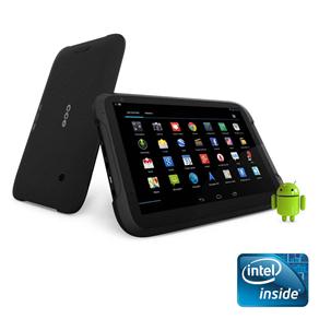 Tablet CCE TE71 C/ Tela 7", 8GB, Câmera, Bluetooth, Processador Intel® de 1,6GHz, Mini HDMI, Micro USB, Suporte a Modem 3G, WiFi e Android 4.0 - Preto