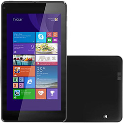 Tablet CCE TF74W 16GB Wi-Fi Tela 7" Windows 8.1 com Bing Processador Quad Core 1.33GhZ - Preto