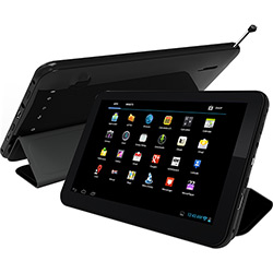 Tablet CCE TR72TV 8GB Wi-Fi 7" Android 4.2 Processador Dual Core A20 1,2GHz Preto com TV + Capa