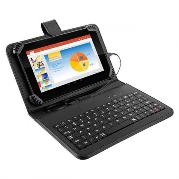 Tablet com Teclado Multilaser NB283 M7s Plus Android 7.0 Quad Core 8Gb 7Pol Preto
