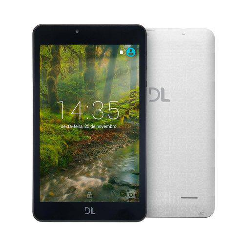 Tablet DL Creative Tab, Tela 7”, 8GB, Câmera, Wi-Fi, Android 7 e Processador Quad Core de 1.2 GHz
