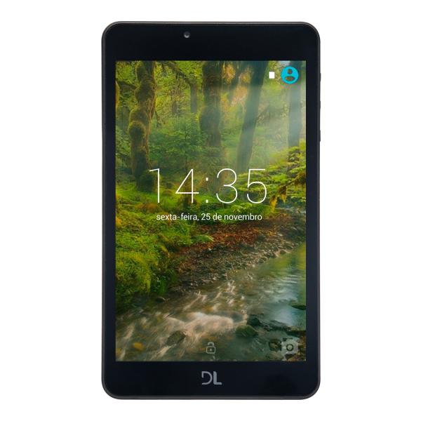 Tablet DL Creative Tab Tela 7 8GB Câmera Wi-Fi Android 7 Processador Quad Core 1.2 GHz Branco