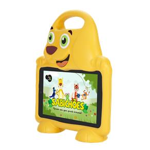 Tablet DL Drop Kids Plus, Tela 7", 8GB, Câmera, Capa em Formato de Cachorro, Quad Core de 1.2 GHz