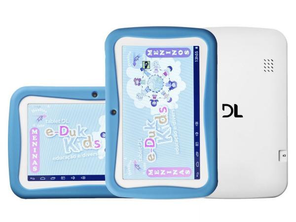 Tudo sobre 'Tablet DL E-Duk Kids 4GB Tela 7 - Processador 1Ghz Câmera 2MP + Frontal'