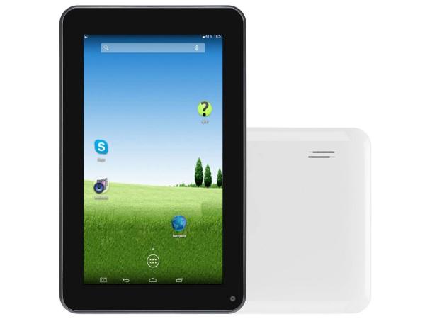 Tablet DL Flex-S 4GB Tela 7” Wi-Fi 4GB - Android 4.4” Proc. Dual Core Câmera Frontal