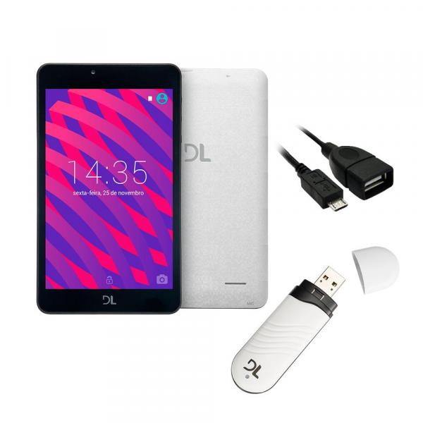 Tudo sobre 'Tablet DL Futura T8 - 7" QuadCore WiFi 1GB/8GB Branco C/ Modem 3G P/ Internet Móvel'