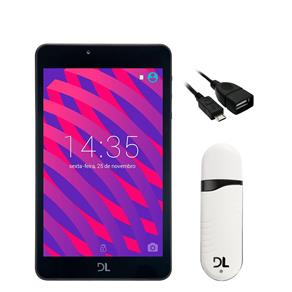 Tablet DL Futura T8 - 7" QuadCore WiFi 1GB/8GB Branco C/ Modem 3G P/ Internet Móvel