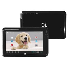 Tablet DL HD Plus com Tela 7", 4GB, Processador Cortex A9-1.2Ghz, Câmera 2MP, Suporte a Modem 3G, Wi-Fi e Android 4.0 - Preto