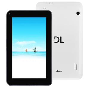 Tablet DL I-Style Plus com Tela de 7”, 8GB, 2 Câmeras, Wi-Fi, Suporte à Modem 3G, Android 4.4 e Processador Dual Core de 1,0GHZ - Branco