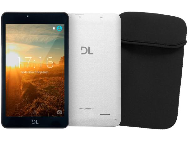 Tablet DL Invent Now 8GB Tela 7” Wi-Fi Android - Proc. Quad Core Câmera Integrada
