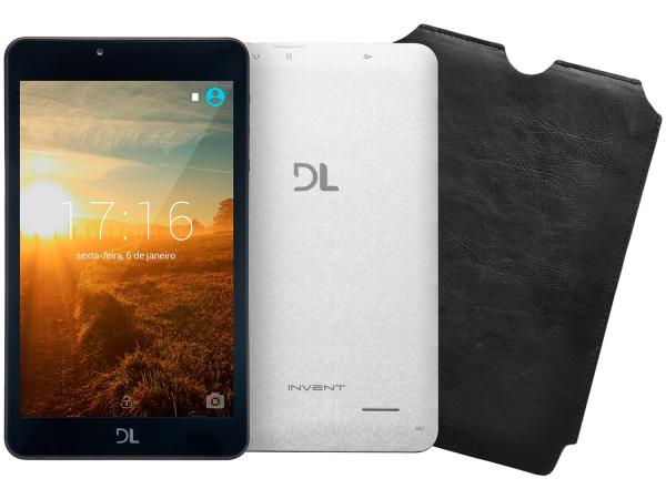 Tablet DL Invent Now 8GB Tela 7” Wi-Fi Android - Proc. Quad Core Câmera Integrada