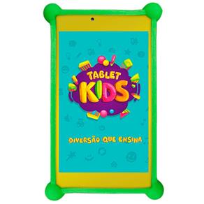 Tablet DL Kids C10 Branco com Tela de 7", 8GB, Câmera, Wi-Fi, Android 7.1, Processador Quad Core e Capa Protetora