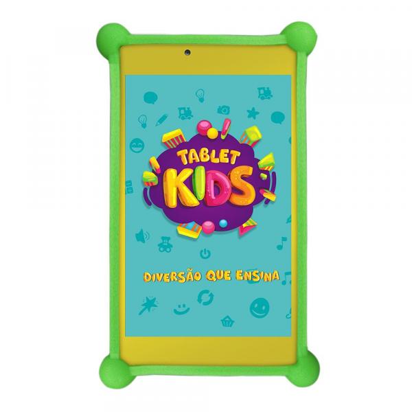 Tablet DL Kids C10, Tela de 7, 8GB, Wi-Fi, Android 7.1.2, Quad Core 1.2Ghz + Capa de Silicone Bumper