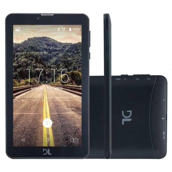 Tablet DL Mobi Tab, 7", 3G, Dual Chip, 8GB - Preto