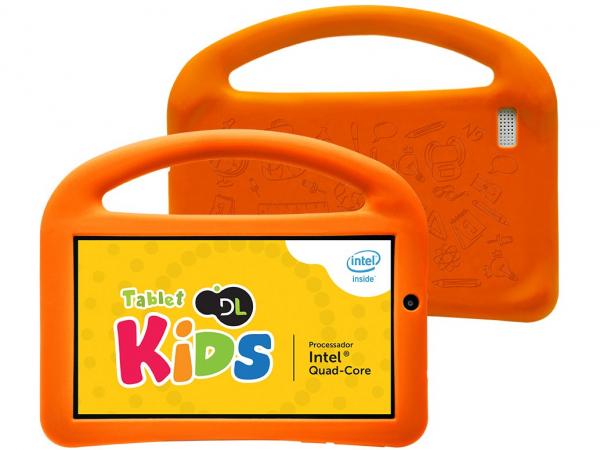 Tablet DL Play Kids 8GB 7” Wi-Fi Android 5.1 - Proc. Intel Quad Core Câmera Frontal