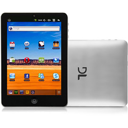 Tablet DL Smart T-704 com Android 2.2 Wi-Fi Tela 7" TouchScreen Prata e Memória Interna 4GB