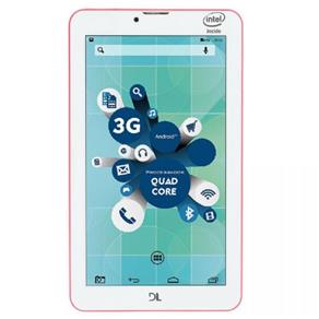 Tablet DL Socialphone 700 Rosa Neon TX316RNO Tela 7´´, 3G, 8GB