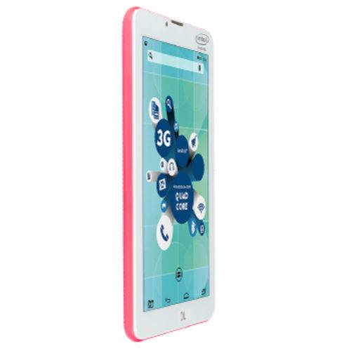 Tablet Dl Socialphone 3G 7 Polegadas Dualchip 8GB Quad 1 Camera - TX316RNO | Rosa | Bivolt