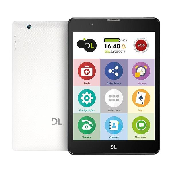 Tablet DL Tabfacil 3G Bluetooth Branco TX385