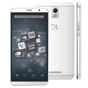Tablet DL TabPhone 700 TP304 com 8GB, Tela 7”, Android 5.0, 3G, Wi-Fi, 2 Câmeras Integradas e Processador Intel Quad Core - Branco