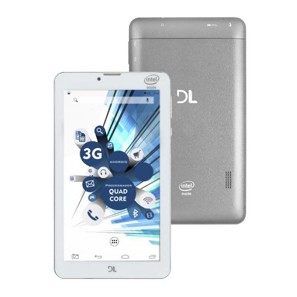 Tablet DL TabPhone 710 Pro - Faz e Recebe Ligações, com Tela7, 8GB, Android 5 Intel Alom de 1.2GHz