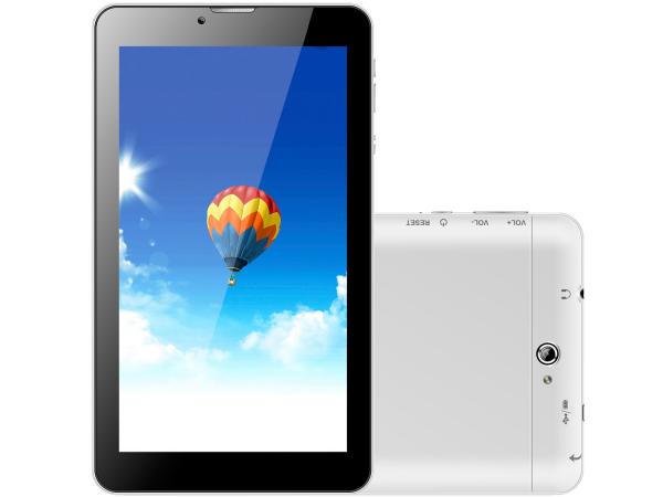 Tablet DL TX-254 2 Chips 4GB Tela 7” 3G Wi-Fi - Android 4.2 Proc. Dual Core Câmera Integrada