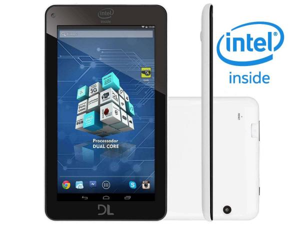 Tablet DL X-Pro Dual 8GB 7” Wi-Fi Android 4.4 - Proc. Dual Core Câmera Integrada
