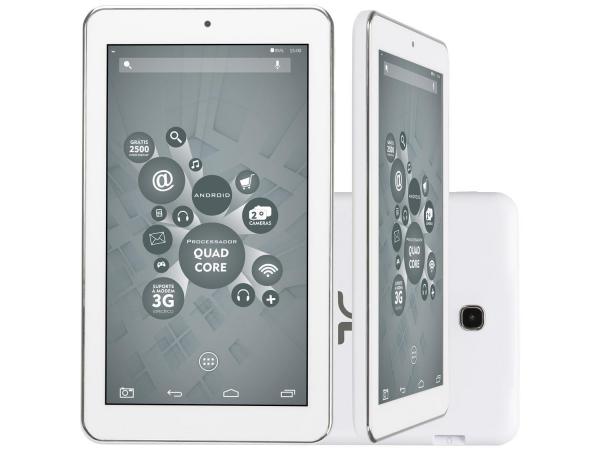 Tablet DL X-Quad Core 8GB 7” Wi-Fi Android 4.4 - Câmera Integrada