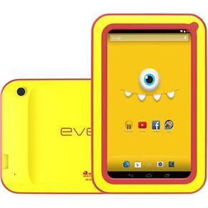 Tablet Every Kids, Tela 7", Dual Core, Câmera Traseira 2Mp, Amarelo/Vermelho