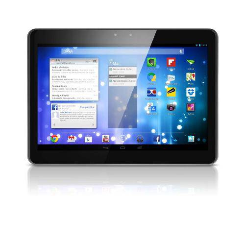 Tudo sobre 'Tablet 3G Tela 10.1 Polegadas Quad Core Dual Câmera Android 4.2 Memória 16GB Preto Multilaser-NB950'