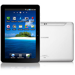 Tablet Galaxy TAB P7500 Android 3.1 HoneyComb, Tela TouchScreen 10.1", Wi-Fi, 3G, Câmera 3.2MP, MP3 Player, Bluetooth, Cabo de Dados e Memória Interna 16GB - Samsung