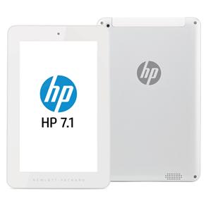 Tablet HP 7.1 1201 com 7", Processador A7 Quad Core, 8GB, Câmera 2MP, Wi-Fi, Entrada para Cartão, Android 4.2 e Película - Branco/Prata - Tablet HP 7.