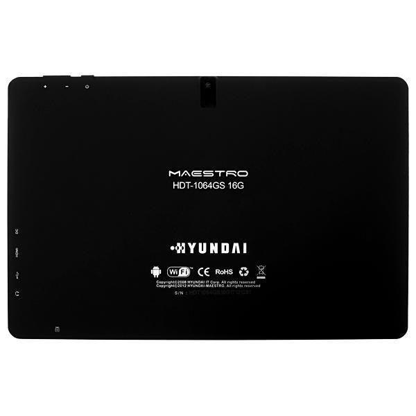 Tablet Hyundai Maestro Tab HDT-1064GS 16GB Tela de 10.1 2MP/VGA OS 7.1.1 - Preto