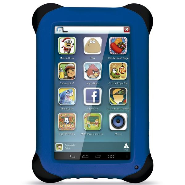 Tablet Kid Pad 7Pol Quad Core 8Gb Wi-Fi Azul Nb194 Multilaser