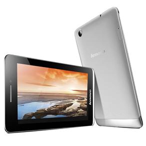 Tablet Lenovo S5000 com Tela 7", 16GB, Câmera 5MP, Wi-Fi, GPS, Bluetooth, Android 4.2 e Processador Quad-Core de 1.2 GHz - Prata