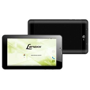 Tablet Lenoxx TB 3100 Preto com Tela 7", 8GB, Android 4.4, Wi-Fi, 3G, Dual Chip, Bluetooth, Rádio FM, Câmera 2MP e Processador Dual Core