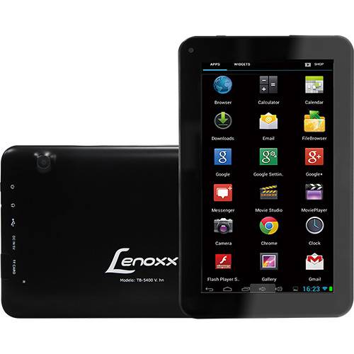 Tudo sobre 'Tablet Lenoxx TB 5400 P 8GB Wi-Fi Tela 7" Android Entrada USB Quad Core - Preto'