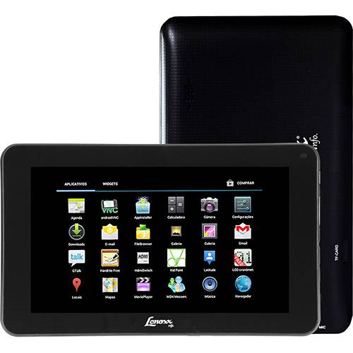 Tudo sobre 'Tablet Lenoxx TB52 com Android 4.0 Wi-Fi Tela 7" Touchscreen Preto e Memória Interna 4GB'